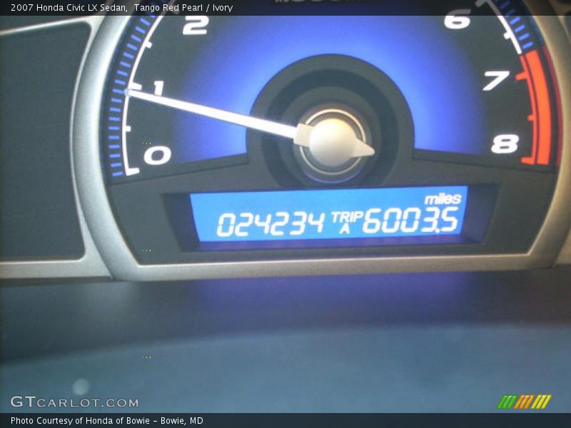 Tango Red Pearl / Ivory 2007 Honda Civic LX Sedan