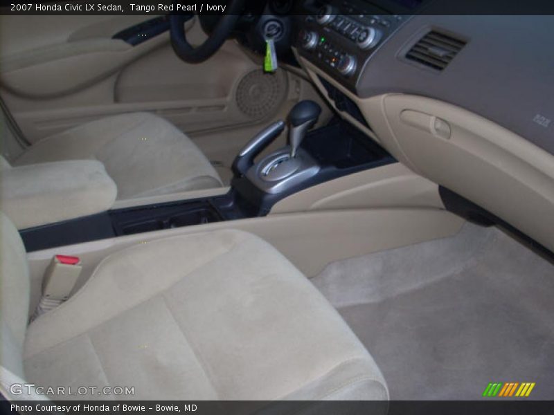Tango Red Pearl / Ivory 2007 Honda Civic LX Sedan