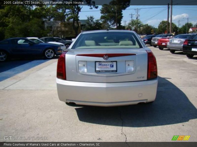 Light Platinum / Light Neutral 2005 Cadillac CTS Sedan