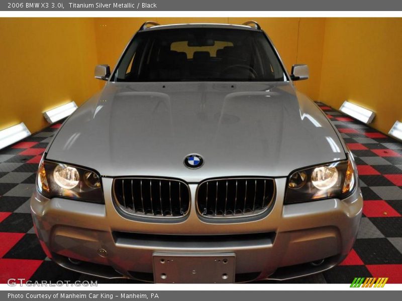 Titanium Silver Metallic / Black 2006 BMW X3 3.0i