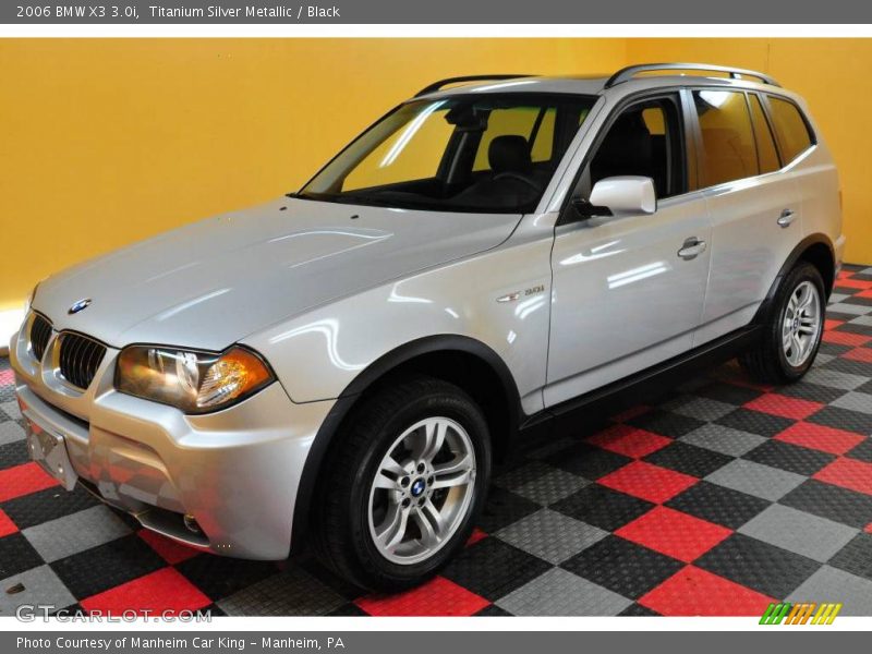 Titanium Silver Metallic / Black 2006 BMW X3 3.0i