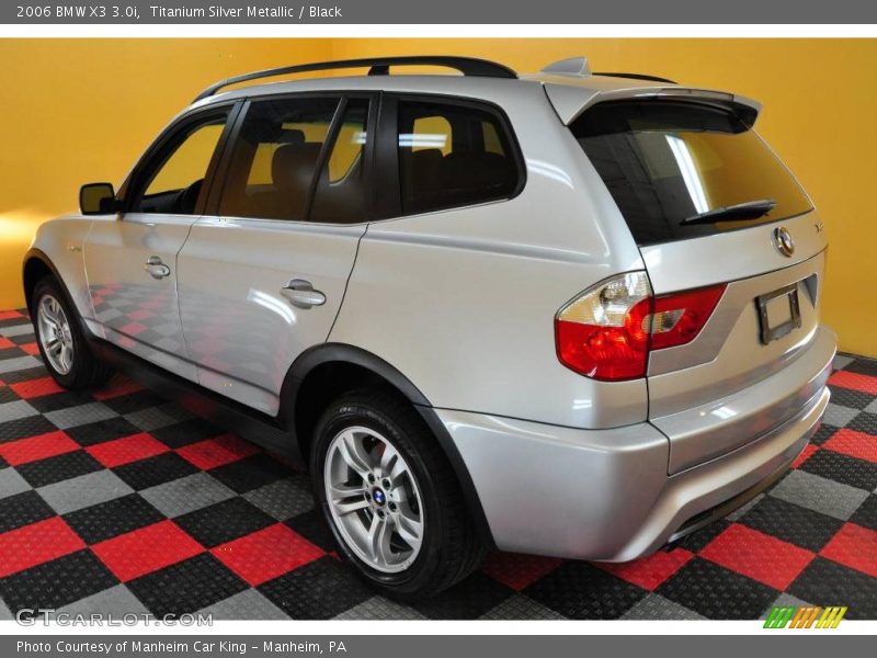 Titanium Silver Metallic / Black 2006 BMW X3 3.0i
