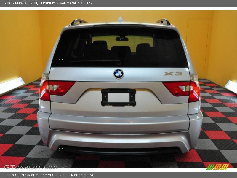Titanium Silver Metallic / Black 2006 BMW X3 3.0i