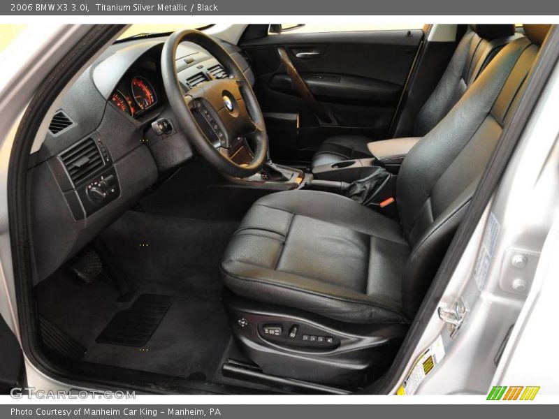 Titanium Silver Metallic / Black 2006 BMW X3 3.0i
