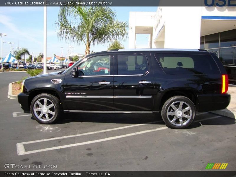 Black Raven / Ebony/Ebony 2007 Cadillac Escalade ESV AWD