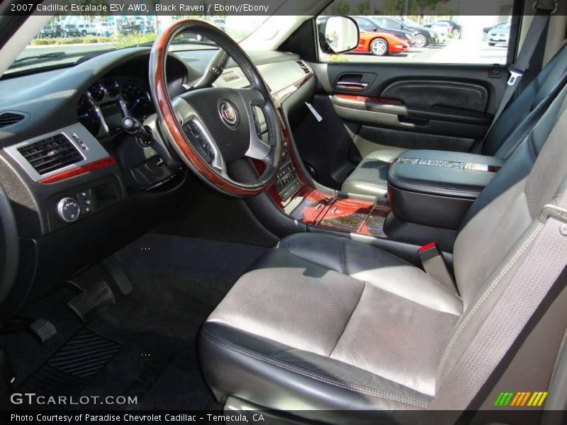 Black Raven / Ebony/Ebony 2007 Cadillac Escalade ESV AWD