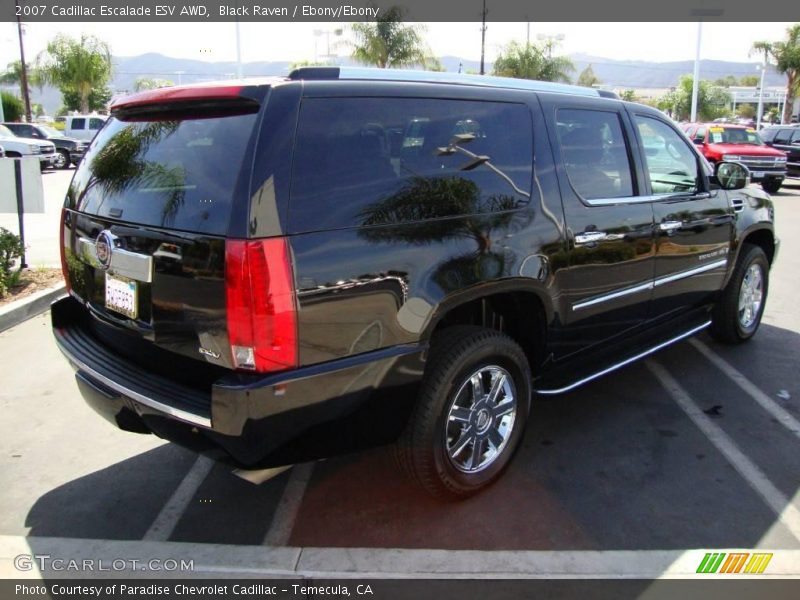 Black Raven / Ebony/Ebony 2007 Cadillac Escalade ESV AWD