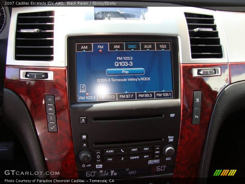 Black Raven / Ebony/Ebony 2007 Cadillac Escalade ESV AWD