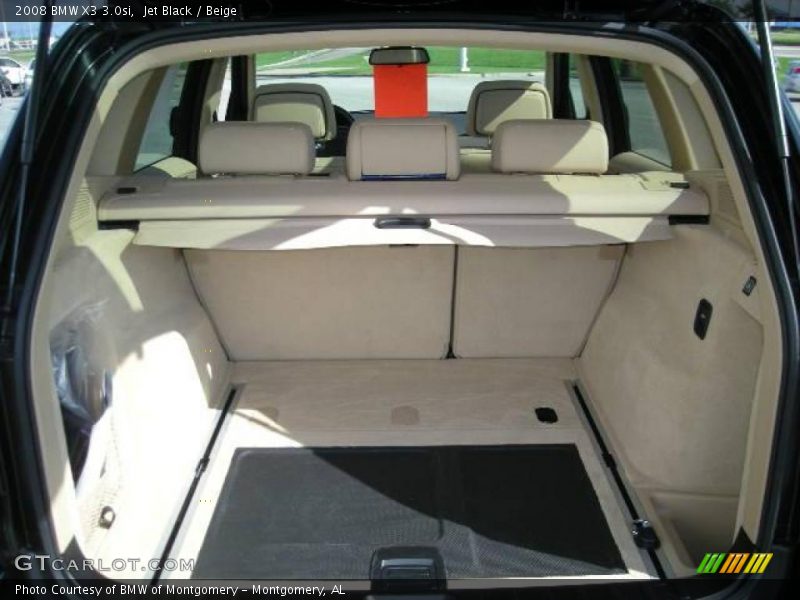 Jet Black / Beige 2008 BMW X3 3.0si