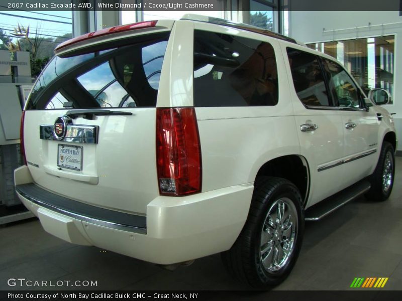 White Diamond / Cocoa/Light Cashmere 2007 Cadillac Escalade AWD