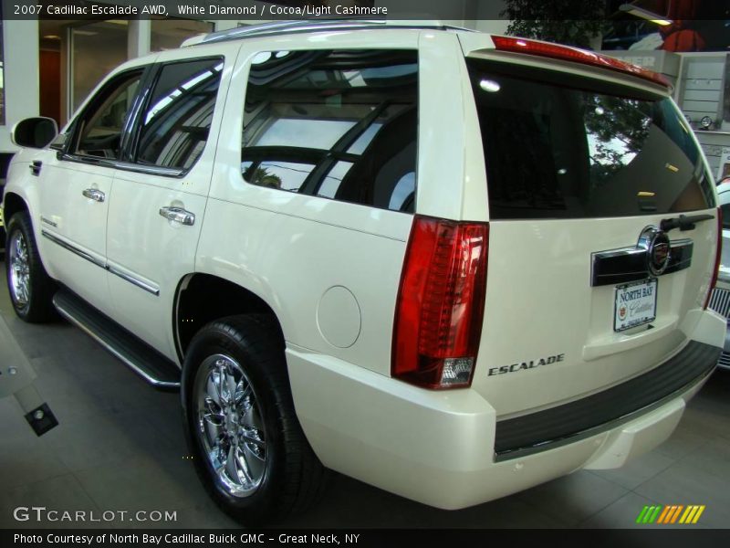 White Diamond / Cocoa/Light Cashmere 2007 Cadillac Escalade AWD