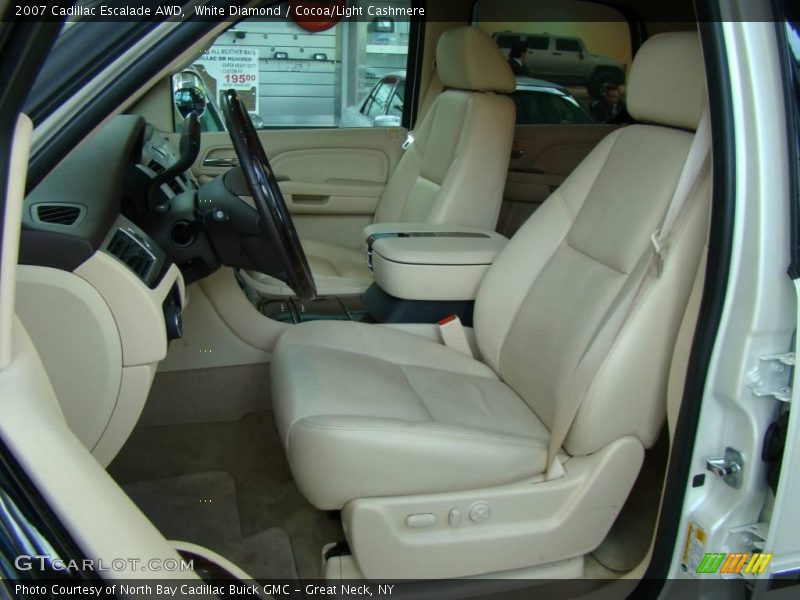White Diamond / Cocoa/Light Cashmere 2007 Cadillac Escalade AWD