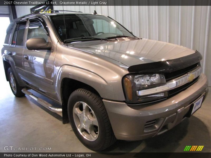 Graystone Metallic / Light Gray 2007 Chevrolet TrailBlazer LS 4x4