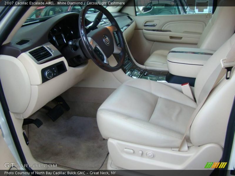 White Diamond / Cocoa/Light Cashmere 2007 Cadillac Escalade AWD