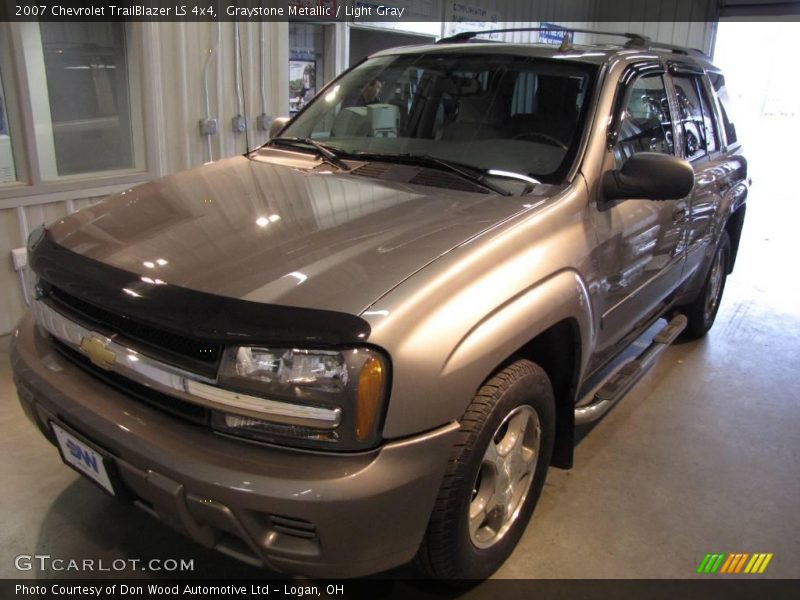 Graystone Metallic / Light Gray 2007 Chevrolet TrailBlazer LS 4x4