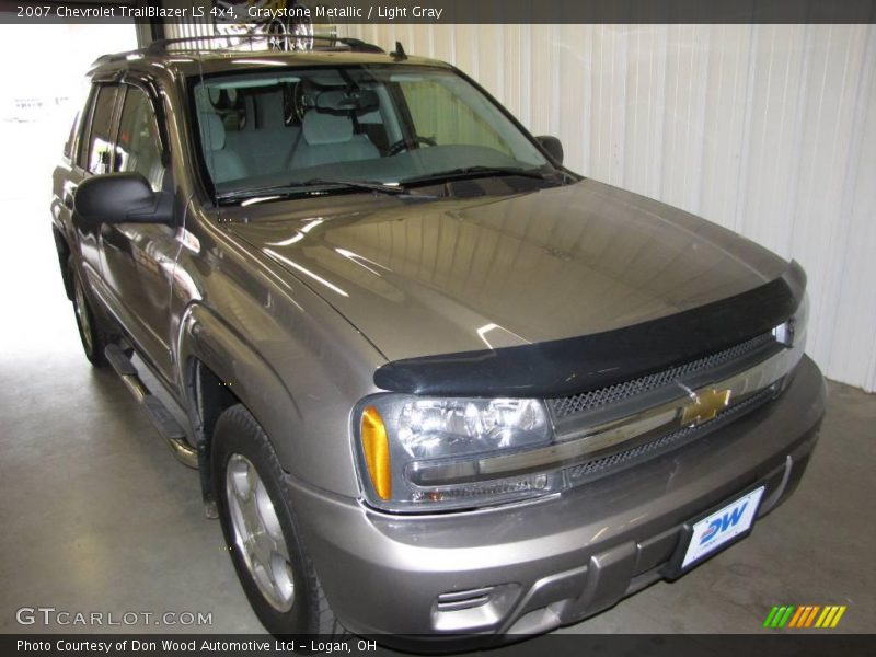 Graystone Metallic / Light Gray 2007 Chevrolet TrailBlazer LS 4x4