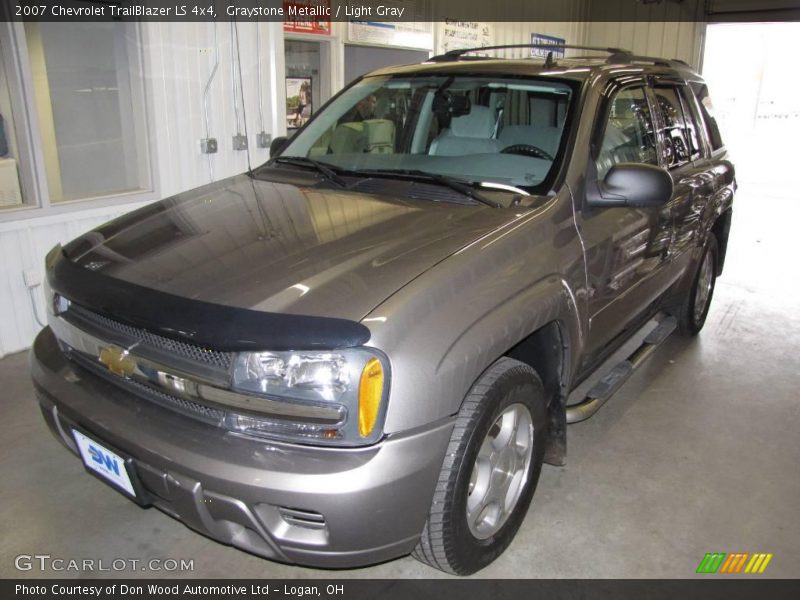 Graystone Metallic / Light Gray 2007 Chevrolet TrailBlazer LS 4x4