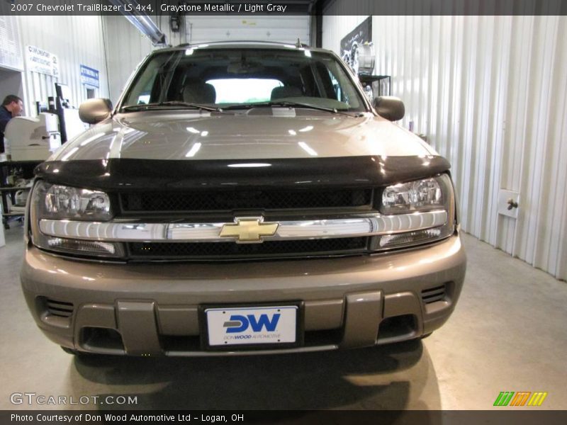 Graystone Metallic / Light Gray 2007 Chevrolet TrailBlazer LS 4x4