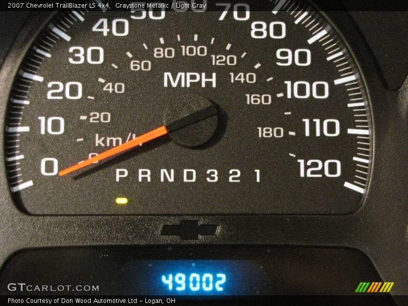 Graystone Metallic / Light Gray 2007 Chevrolet TrailBlazer LS 4x4