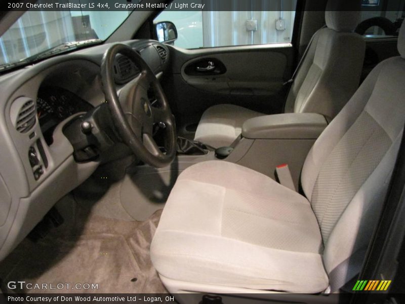 Graystone Metallic / Light Gray 2007 Chevrolet TrailBlazer LS 4x4