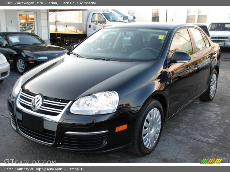 Black Uni / Anthracite 2009 Volkswagen Jetta S Sedan