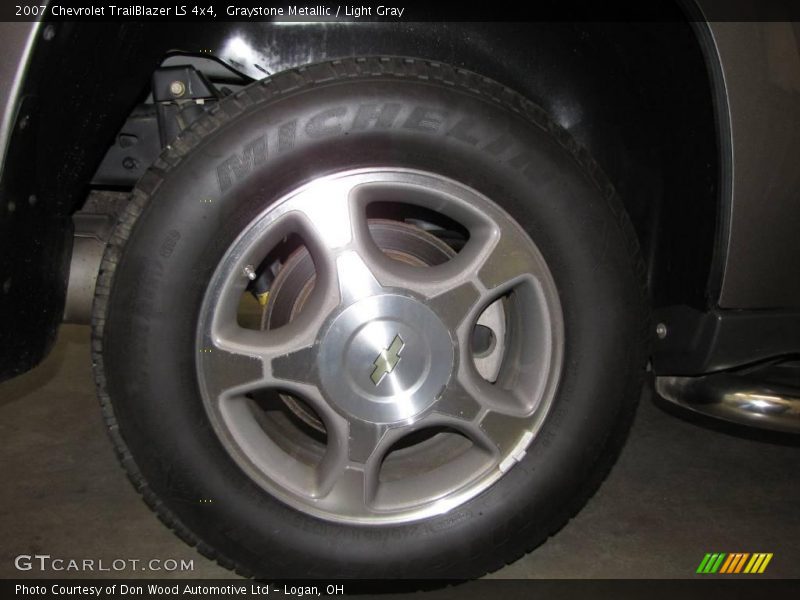 Graystone Metallic / Light Gray 2007 Chevrolet TrailBlazer LS 4x4