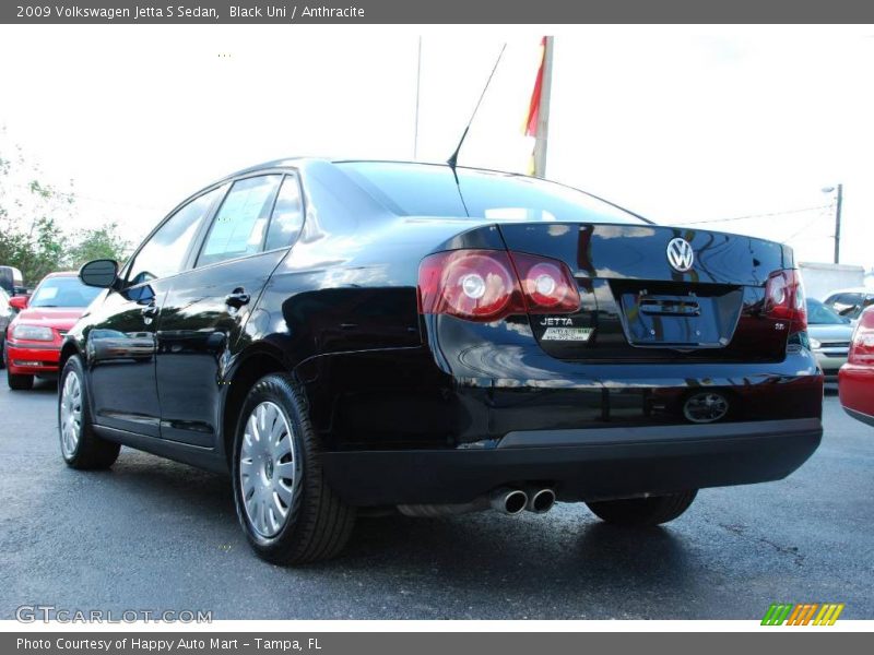 Black Uni / Anthracite 2009 Volkswagen Jetta S Sedan