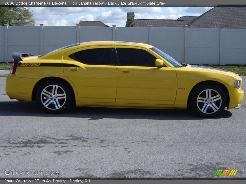 Top Banana Yellow / Dark Slate Gray/Light Slate Gray 2006 Dodge Charger R/T Daytona