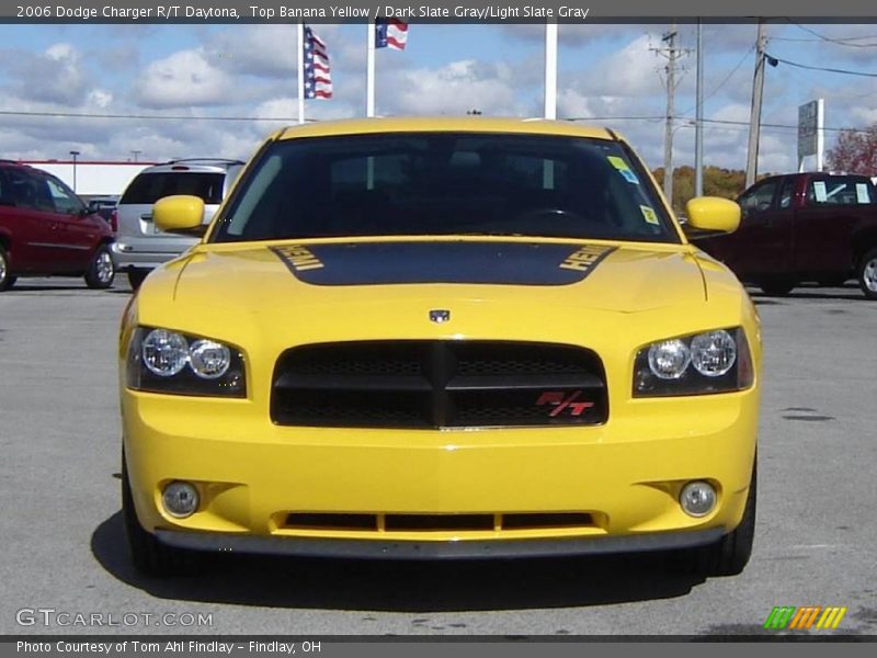 Top Banana Yellow / Dark Slate Gray/Light Slate Gray 2006 Dodge Charger R/T Daytona