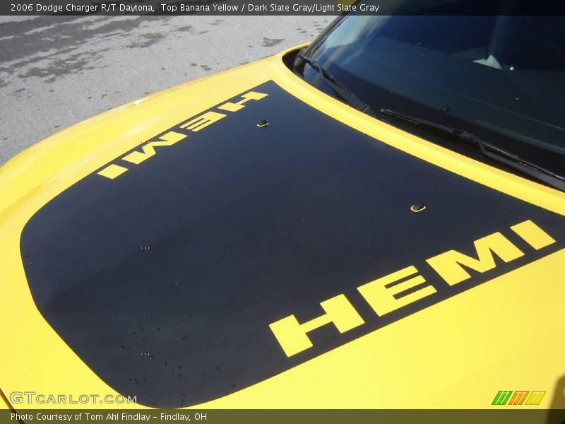 Top Banana Yellow / Dark Slate Gray/Light Slate Gray 2006 Dodge Charger R/T Daytona