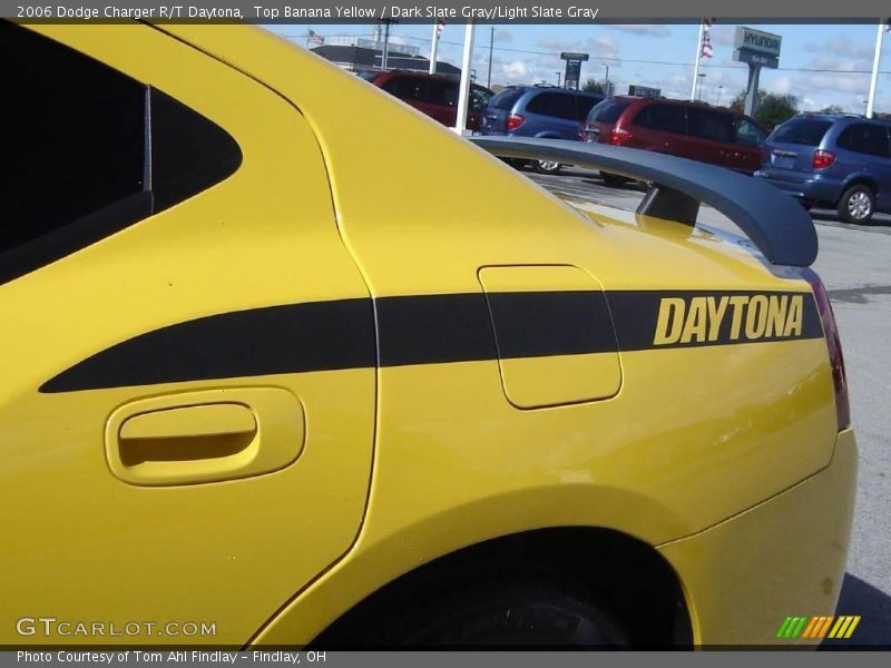 Top Banana Yellow / Dark Slate Gray/Light Slate Gray 2006 Dodge Charger R/T Daytona