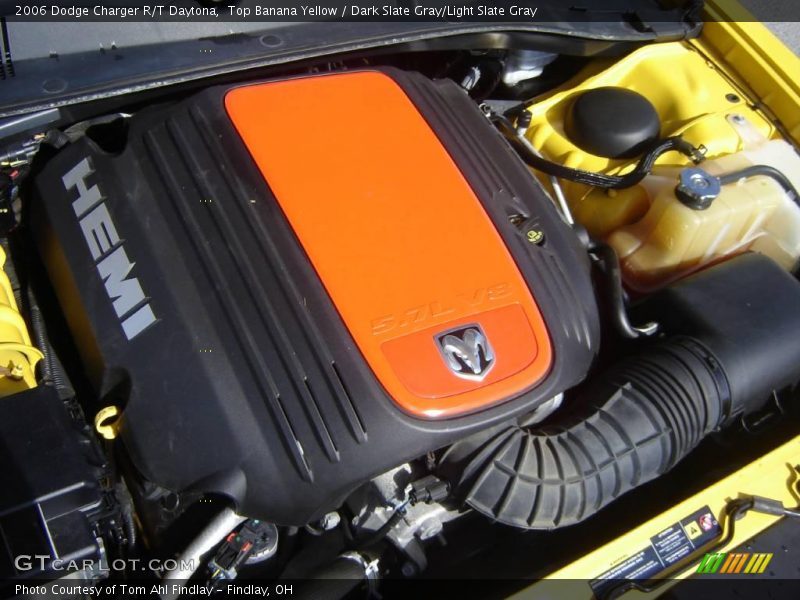 Top Banana Yellow / Dark Slate Gray/Light Slate Gray 2006 Dodge Charger R/T Daytona
