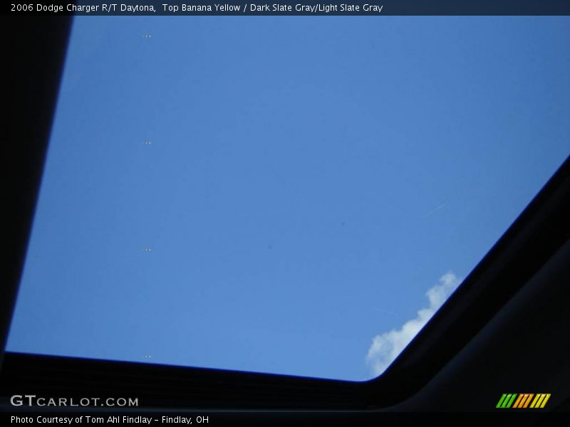 Top Banana Yellow / Dark Slate Gray/Light Slate Gray 2006 Dodge Charger R/T Daytona
