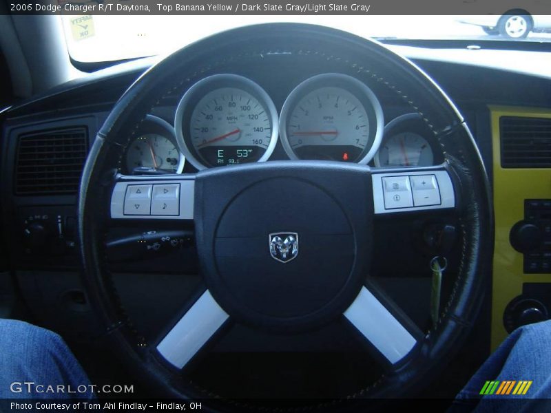 Top Banana Yellow / Dark Slate Gray/Light Slate Gray 2006 Dodge Charger R/T Daytona