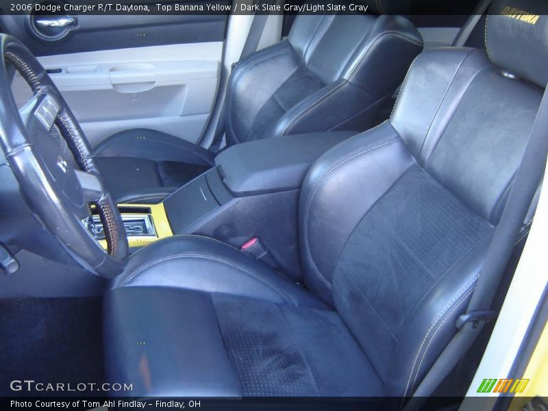 Top Banana Yellow / Dark Slate Gray/Light Slate Gray 2006 Dodge Charger R/T Daytona