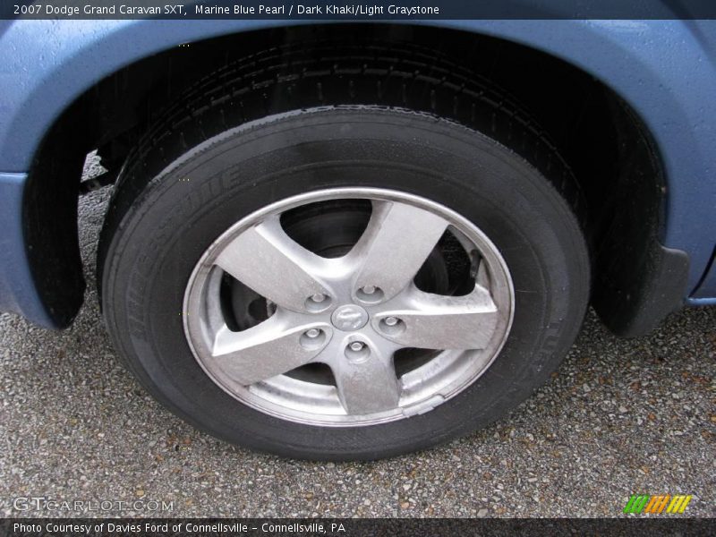 Marine Blue Pearl / Dark Khaki/Light Graystone 2007 Dodge Grand Caravan SXT