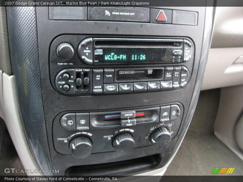 Marine Blue Pearl / Dark Khaki/Light Graystone 2007 Dodge Grand Caravan SXT