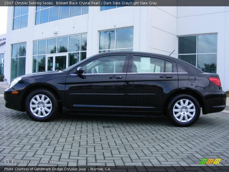 Brilliant Black Crystal Pearl / Dark Slate Gray/Light Slate Gray 2007 Chrysler Sebring Sedan