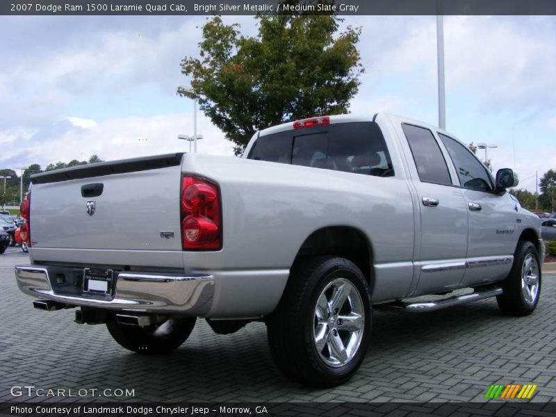 Bright Silver Metallic / Medium Slate Gray 2007 Dodge Ram 1500 Laramie Quad Cab
