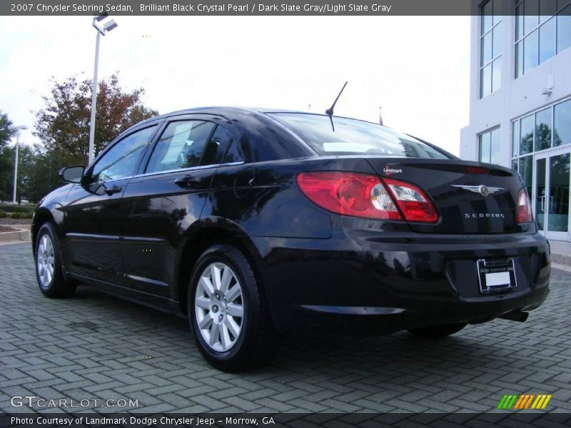 Brilliant Black Crystal Pearl / Dark Slate Gray/Light Slate Gray 2007 Chrysler Sebring Sedan