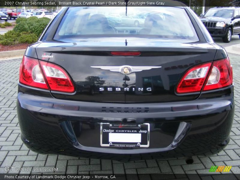 Brilliant Black Crystal Pearl / Dark Slate Gray/Light Slate Gray 2007 Chrysler Sebring Sedan