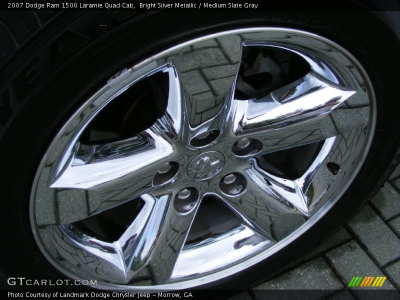 Bright Silver Metallic / Medium Slate Gray 2007 Dodge Ram 1500 Laramie Quad Cab