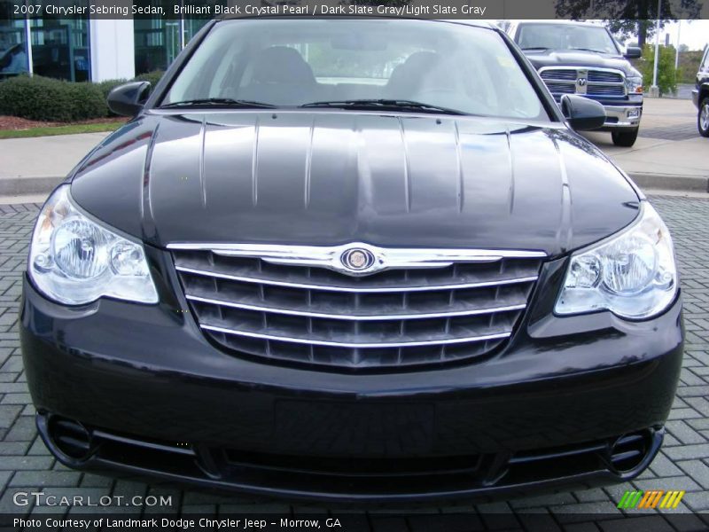Brilliant Black Crystal Pearl / Dark Slate Gray/Light Slate Gray 2007 Chrysler Sebring Sedan