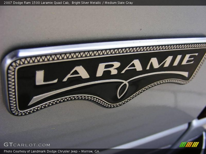 Bright Silver Metallic / Medium Slate Gray 2007 Dodge Ram 1500 Laramie Quad Cab