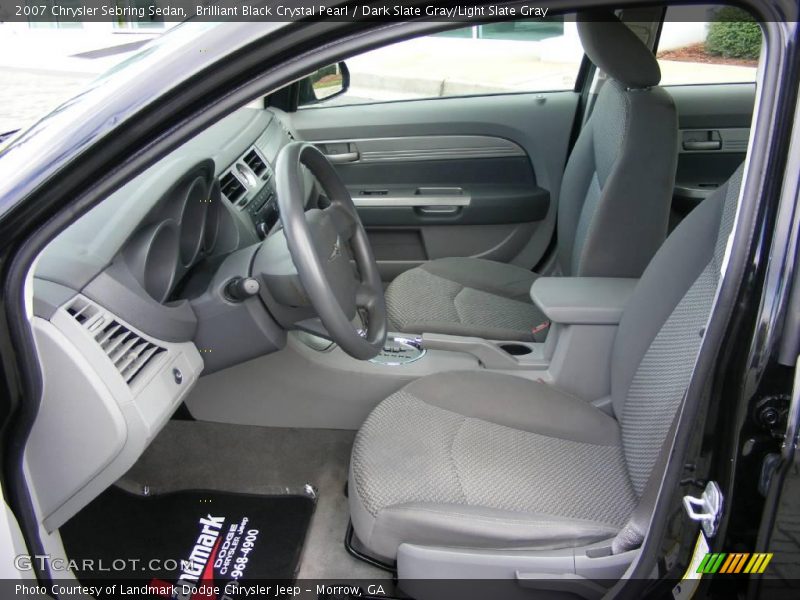 Brilliant Black Crystal Pearl / Dark Slate Gray/Light Slate Gray 2007 Chrysler Sebring Sedan
