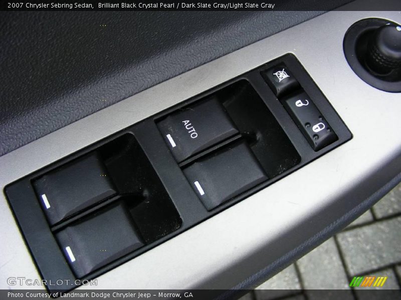 Brilliant Black Crystal Pearl / Dark Slate Gray/Light Slate Gray 2007 Chrysler Sebring Sedan