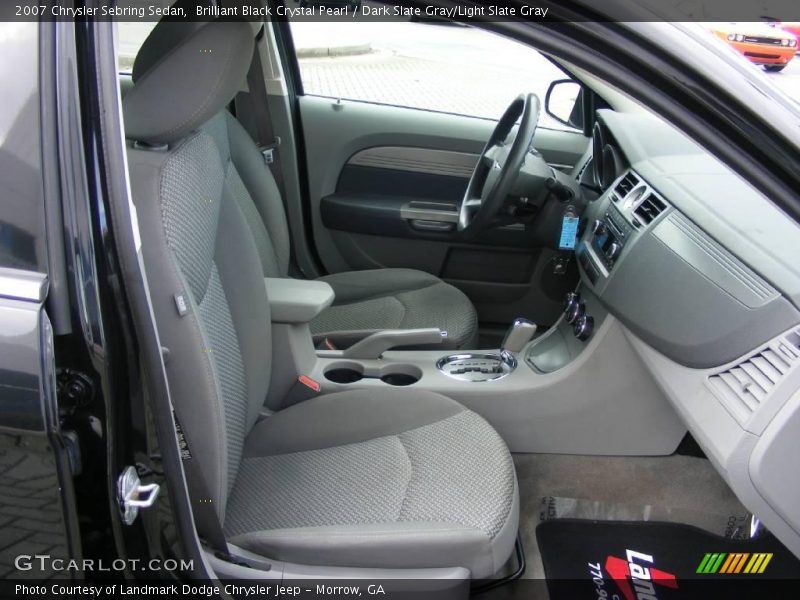 Brilliant Black Crystal Pearl / Dark Slate Gray/Light Slate Gray 2007 Chrysler Sebring Sedan