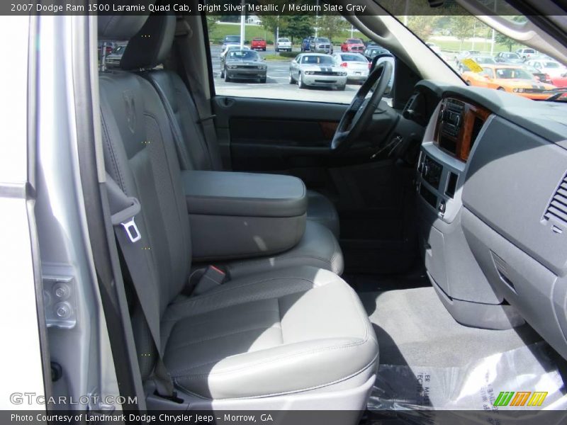 Bright Silver Metallic / Medium Slate Gray 2007 Dodge Ram 1500 Laramie Quad Cab