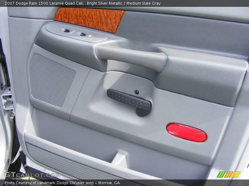 Bright Silver Metallic / Medium Slate Gray 2007 Dodge Ram 1500 Laramie Quad Cab