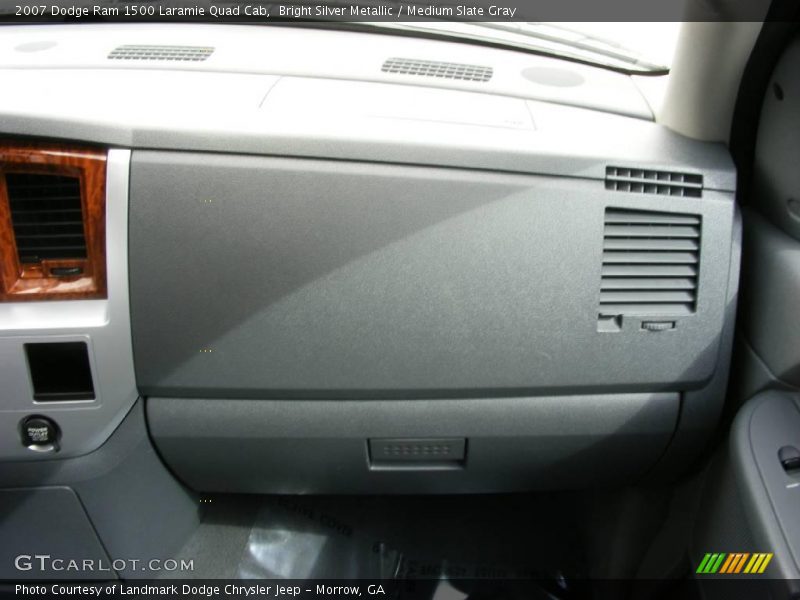Bright Silver Metallic / Medium Slate Gray 2007 Dodge Ram 1500 Laramie Quad Cab